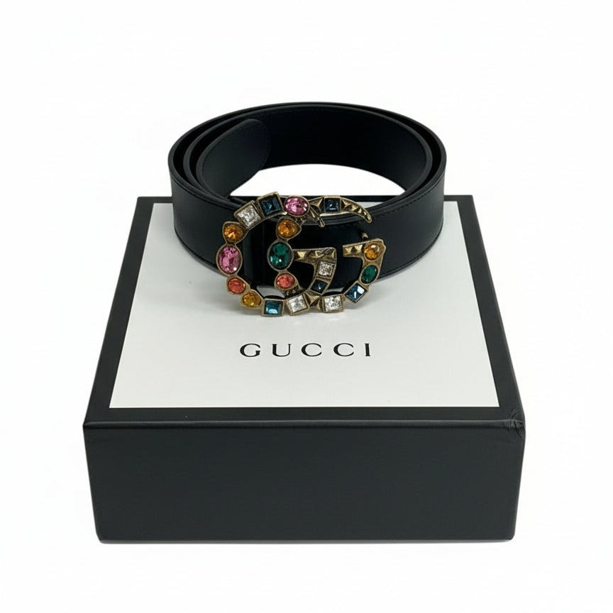 Cinto Gucci Monograma Preto