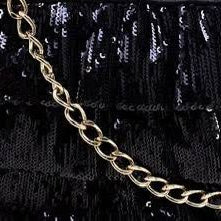 Bolsa Valentino Black Ruffle preta