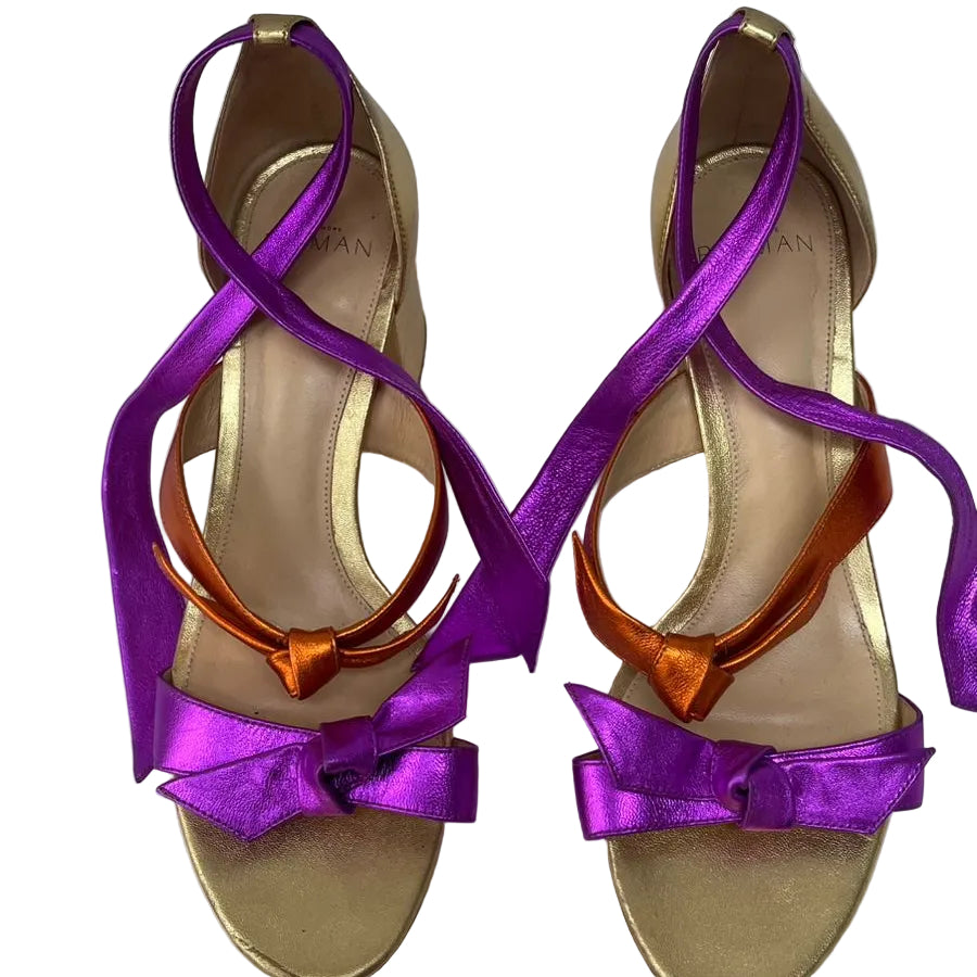 Sandália Alexandre Birman Roxa e laranja tam 36br