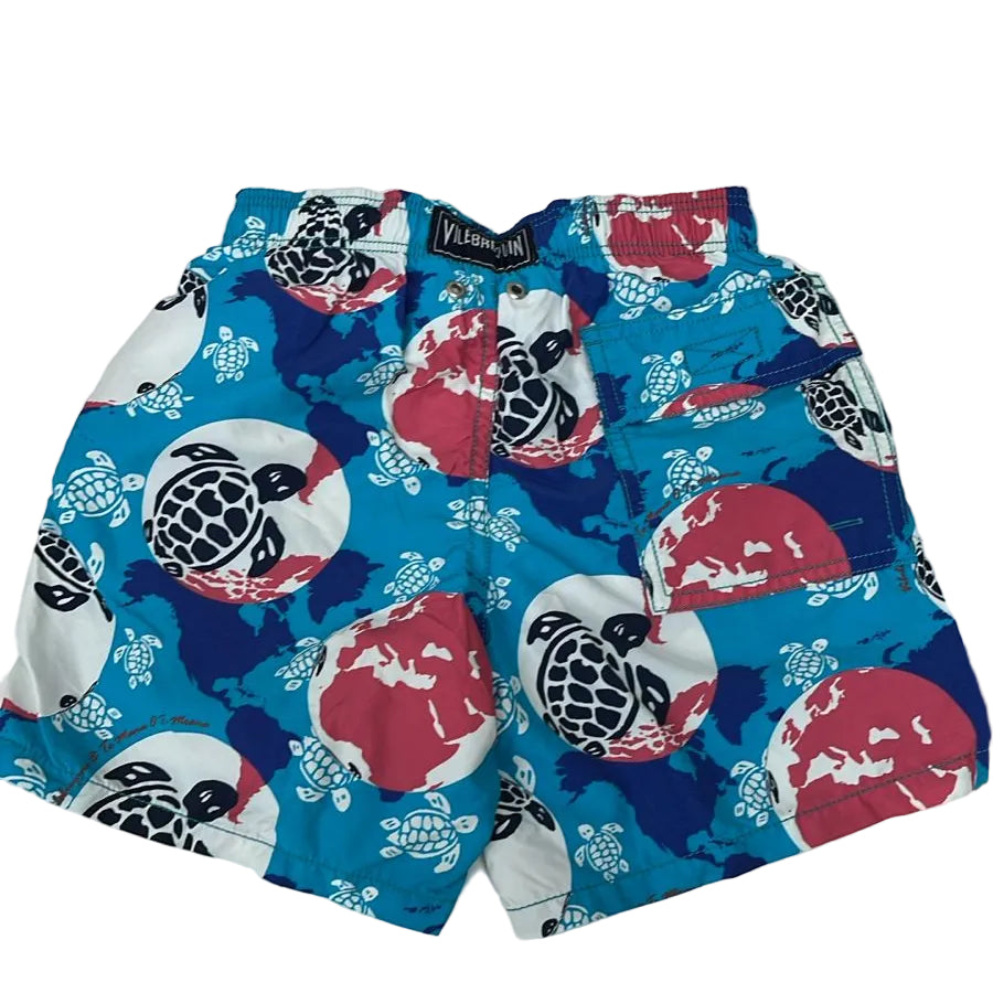 Bermuda Vilebrequin Colorida Tartaruga Infantil Tam 10 Anos Br