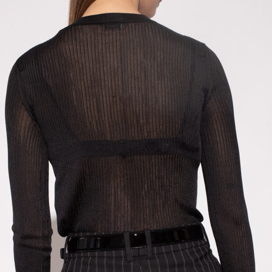 Blusa Saint Laurent Transparente Tam. PP Br