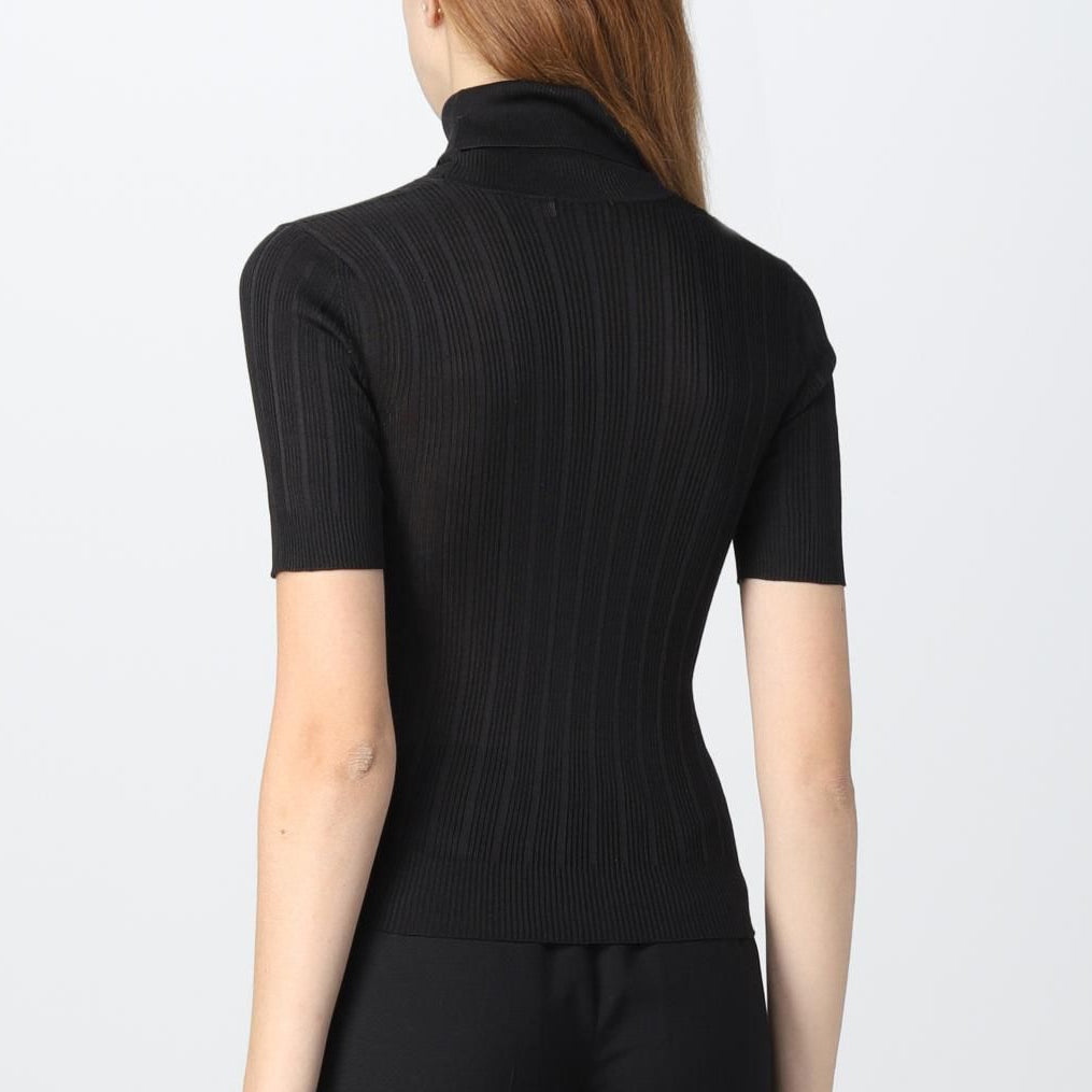 Blusa Saint Laurent canelada Gola Alta Tam PP Br