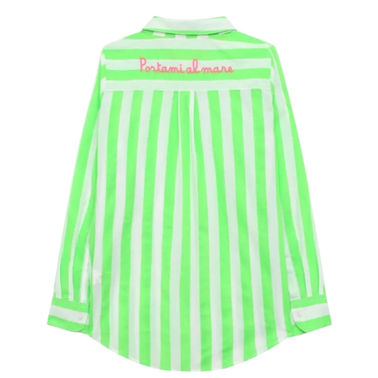 Camisa St Barth Listrada Verde Tam P BR