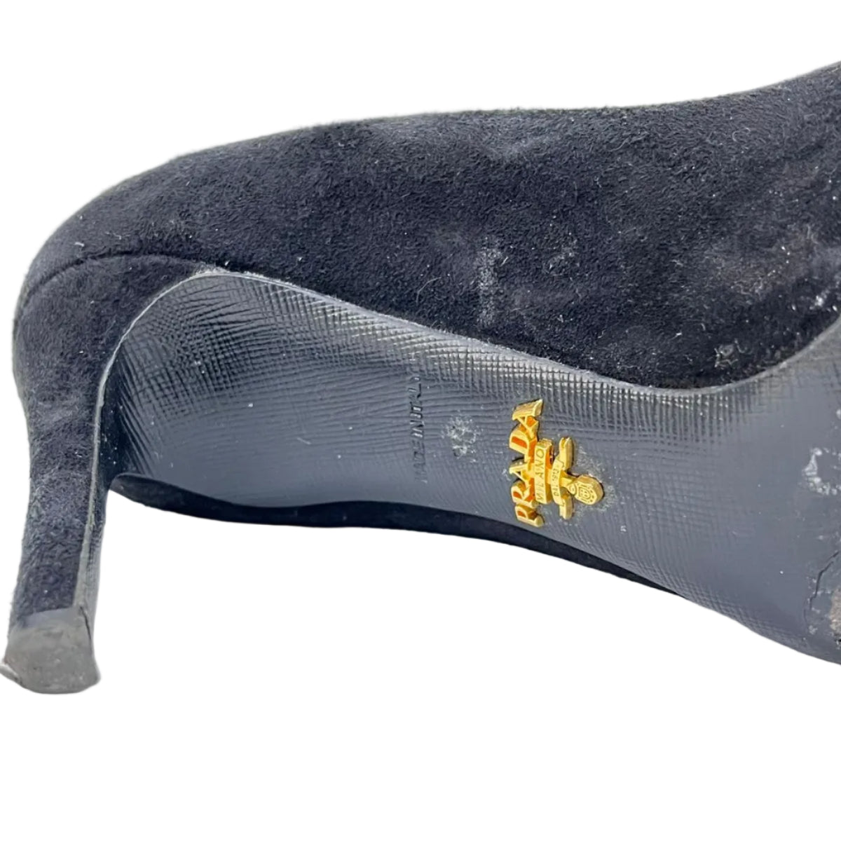 Scarpin Prada Camurça Preto Tam. 34 Br