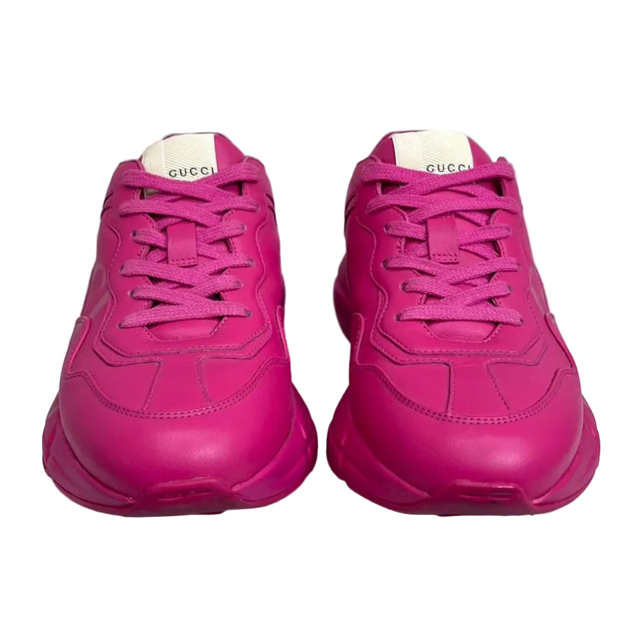 Tênis Gucci Rhyton Logo Rosa Tam. 35,5 Br