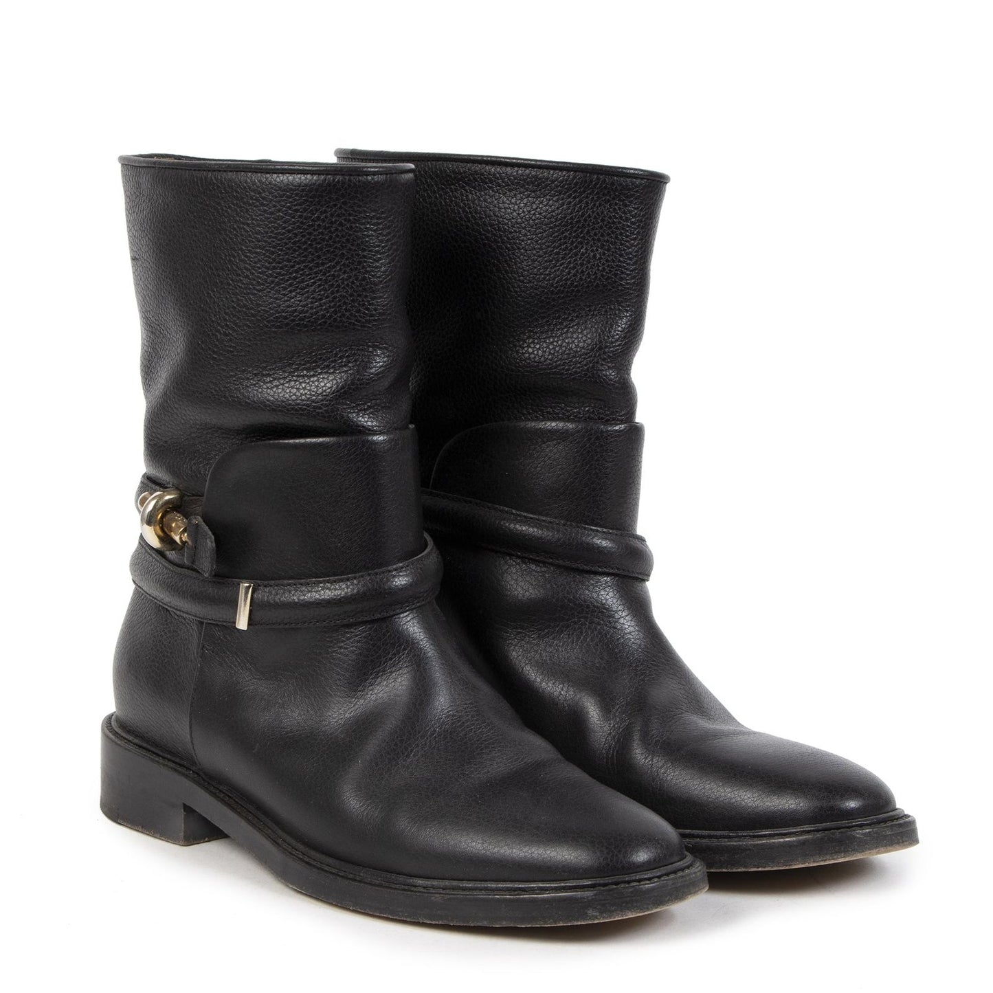 Bota Balenciaga Biker Preta Tam. 38 Br