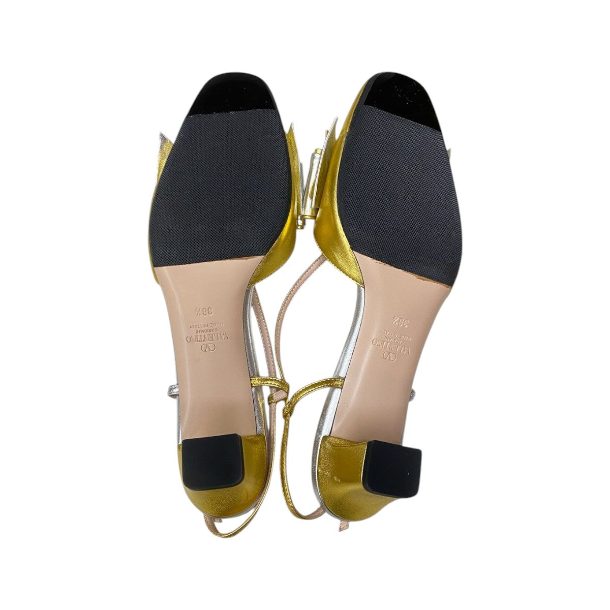 Scarpin Valentino VLogo Signature Dourado Tam. 36,5 Br