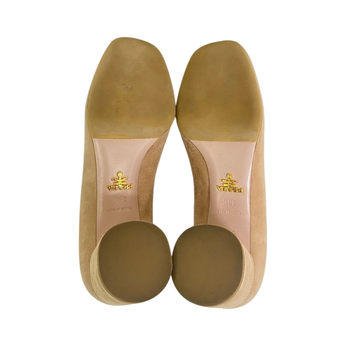 Sapato Prada Nude Camurça Tam. 34,5 Br