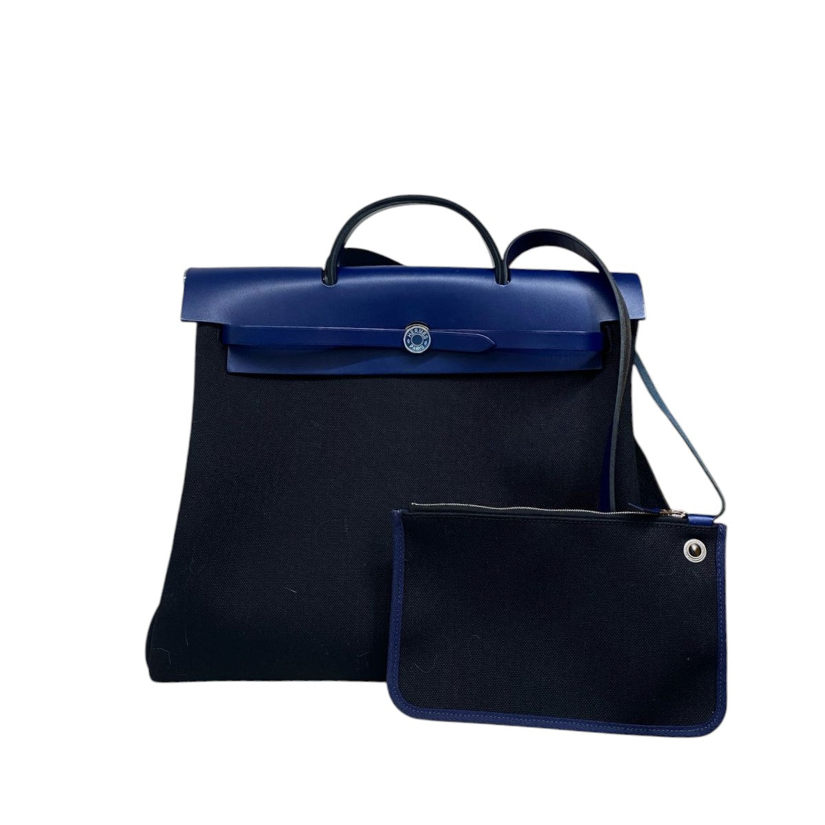 Bolsa Hermès Herbag Zip Azul Grande