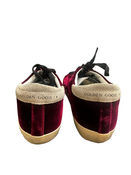 Tênis Golden Goose Superstar Veludo Vinho Tam. 36 BR
