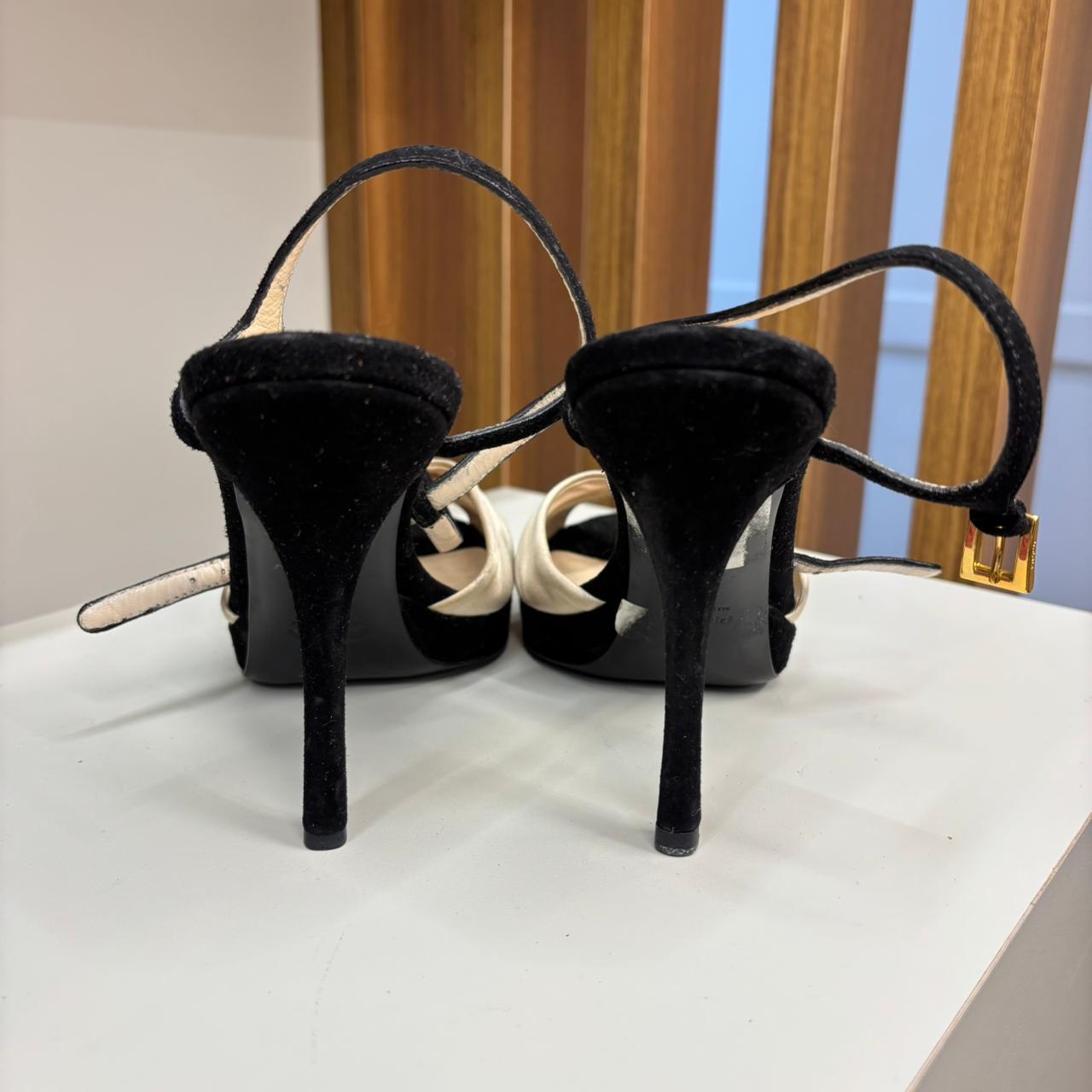 Salto Prada preto TAM. 34 BR