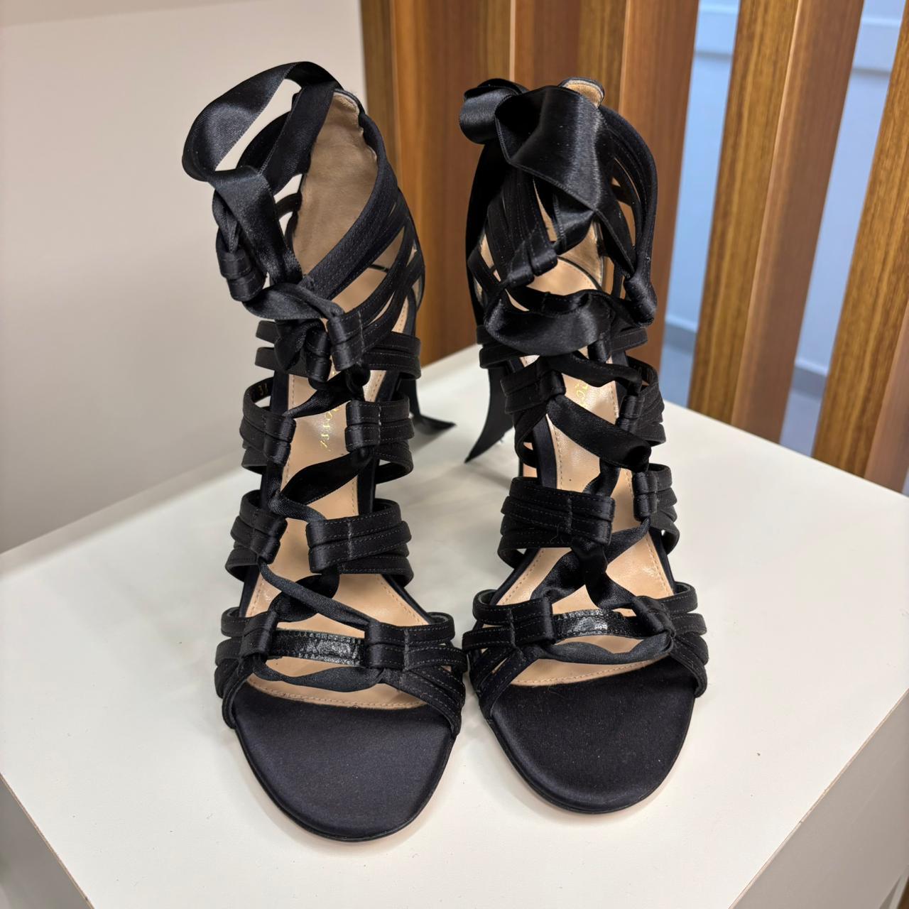 Sandália Giovanito Rossi preta TAM. 34 BR