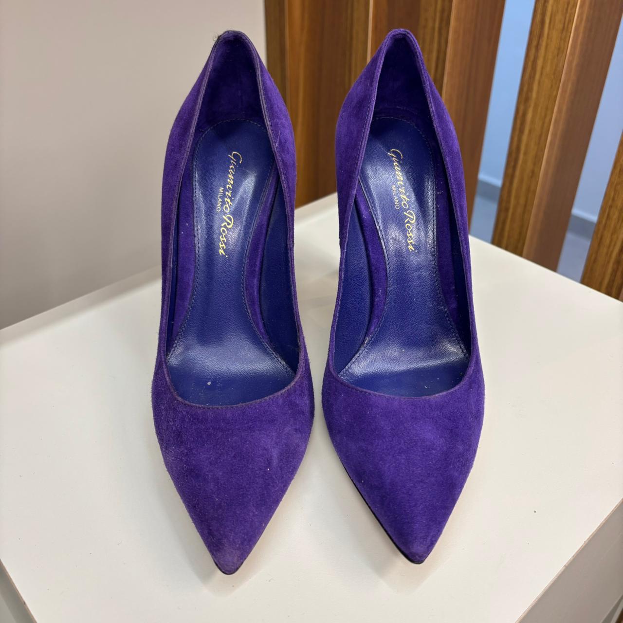 Salto scarpin Gianvito 105 Gianvito Rossi roxo TAM. 34 BR