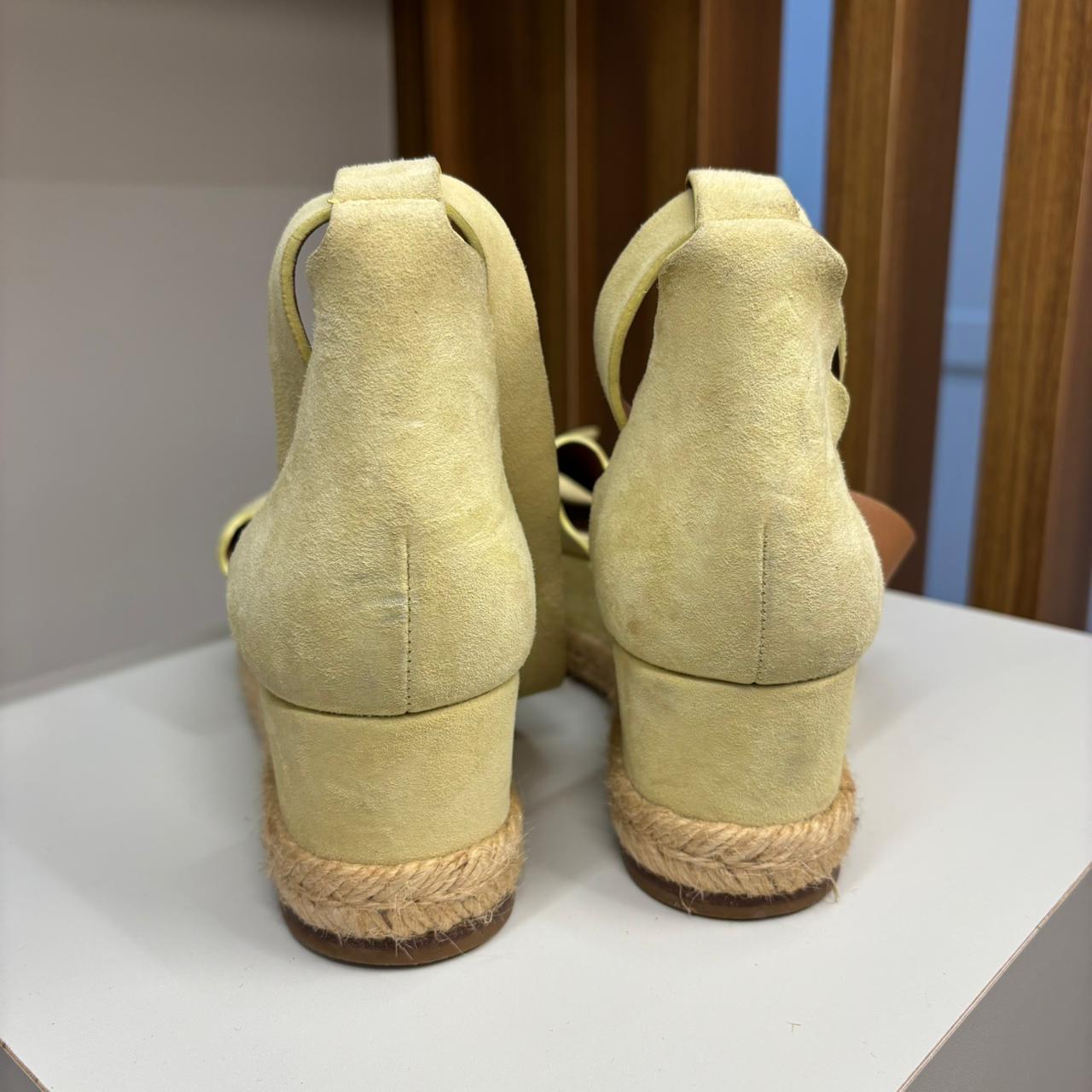 Espadrille Plataforma Chloé amarelo TAM. 35 BR