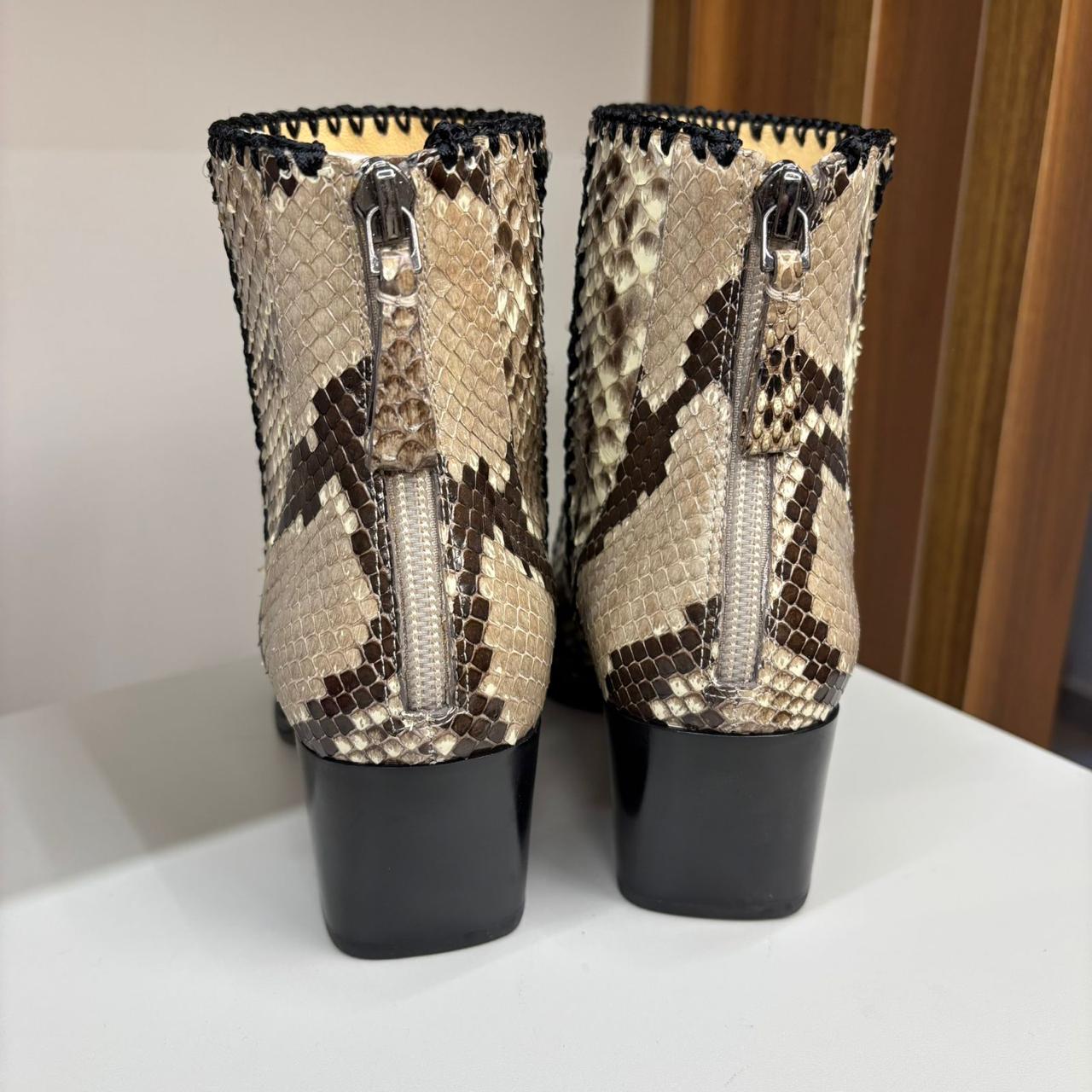 Botas de cano curto Alexandre Birman Python TAM. 33 BR