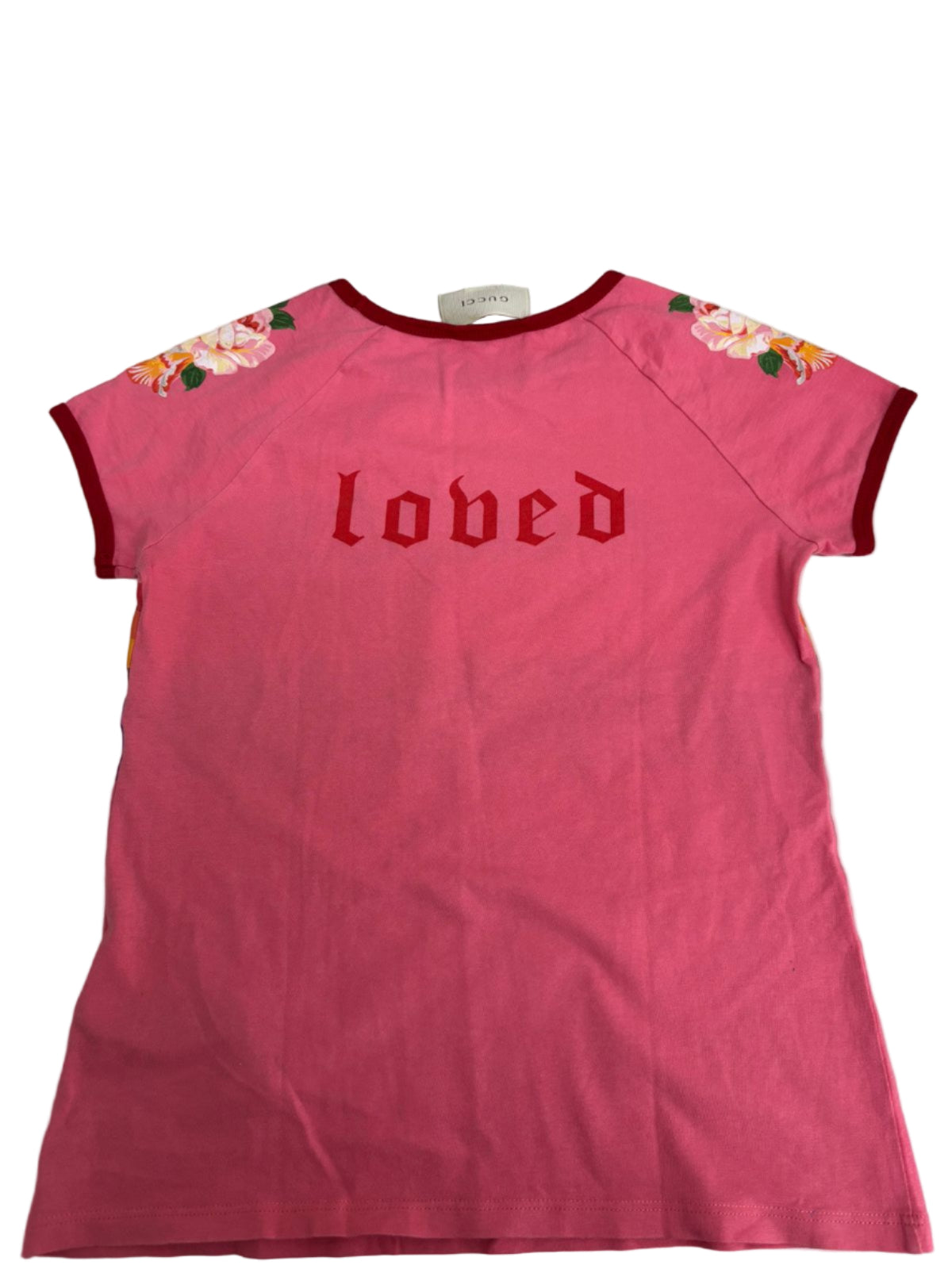 Camiseta Gucci Rosa Infantil Tam. 8 anos Br