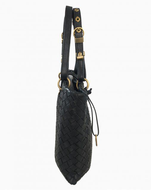 Bolsa Tote Bottega Veneta Couro Intrecciato Preto