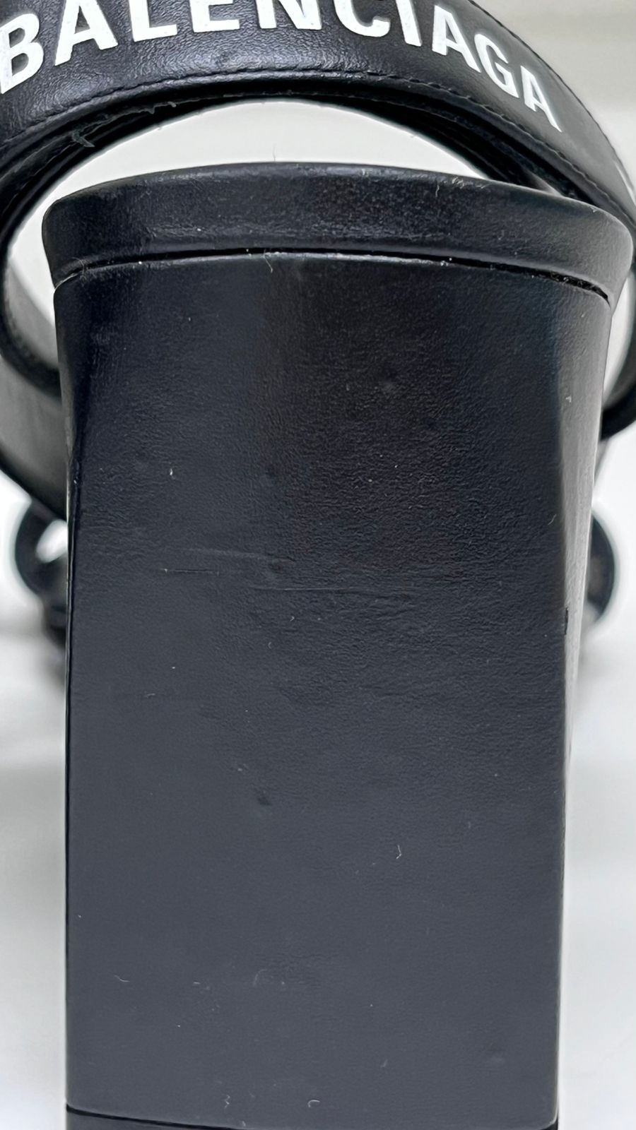 Sandália Balenciaga Logo Strap Preta Tam. 36 Br