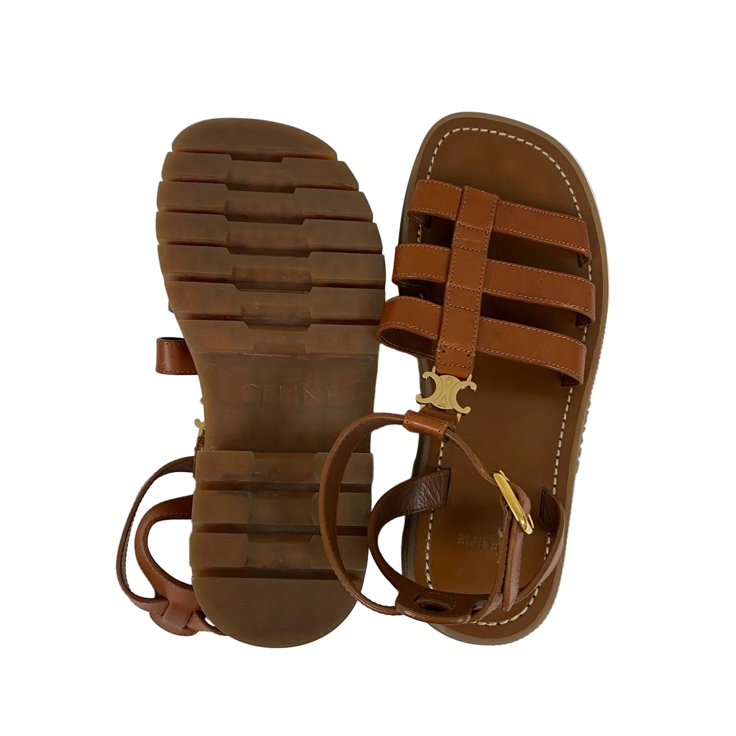 Papete Celine Marrom Tam 37/38 Br