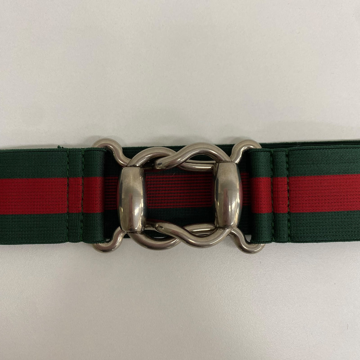 Cinto Gucci Listra Verde e Vermelho