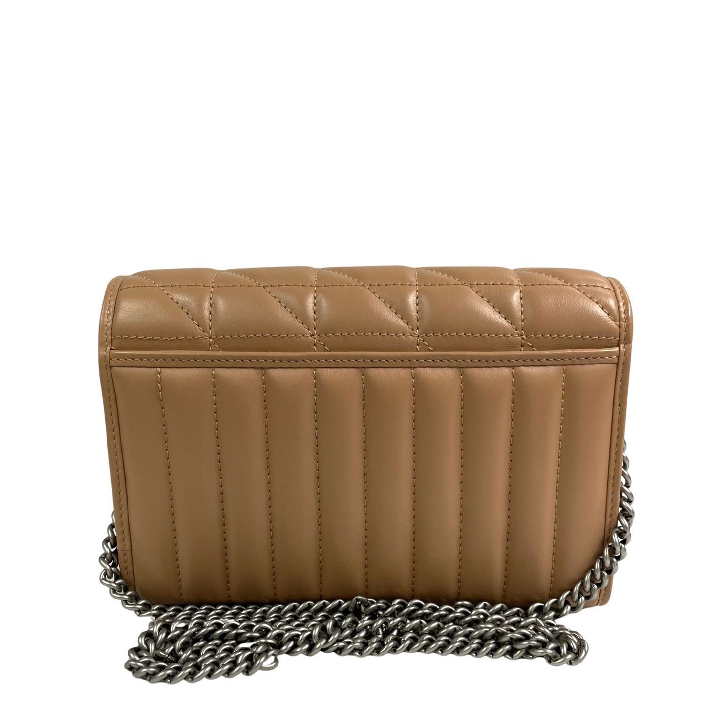 Bolsa Gucci Marmont Nude Ferragem Prata