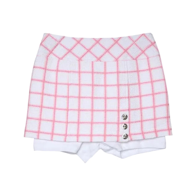 Shorts/Saia Chanel Tweed Rosa Tam 36 Br