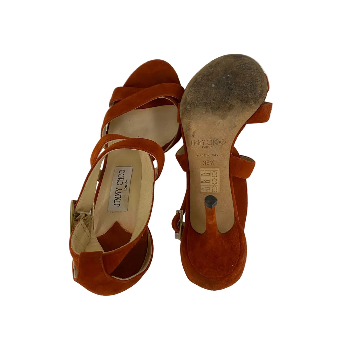 Sandalia Jimmy Choo Laranja Tam 36,5 BR