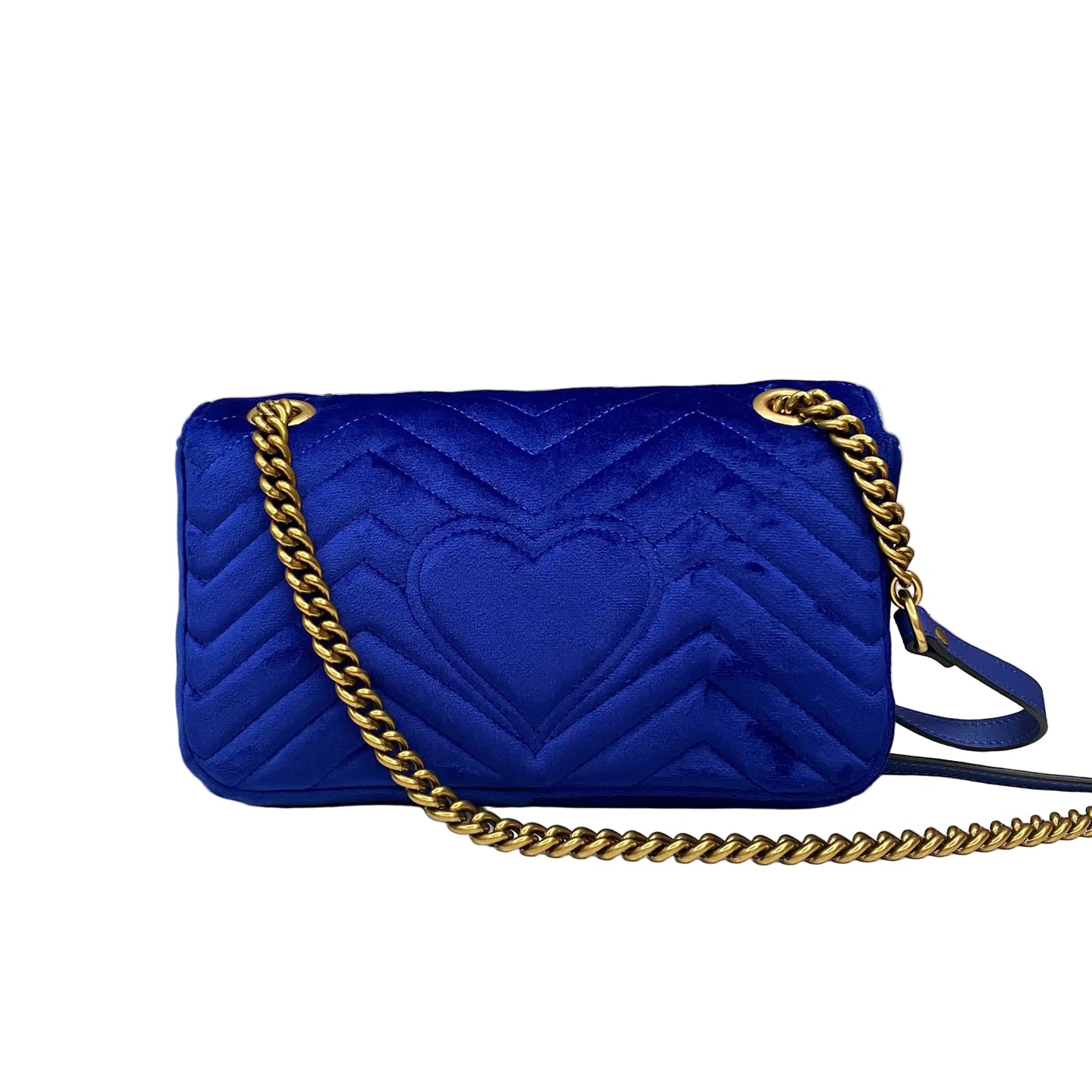 Bolsa Gucci GG Marmont Matelassê Azul