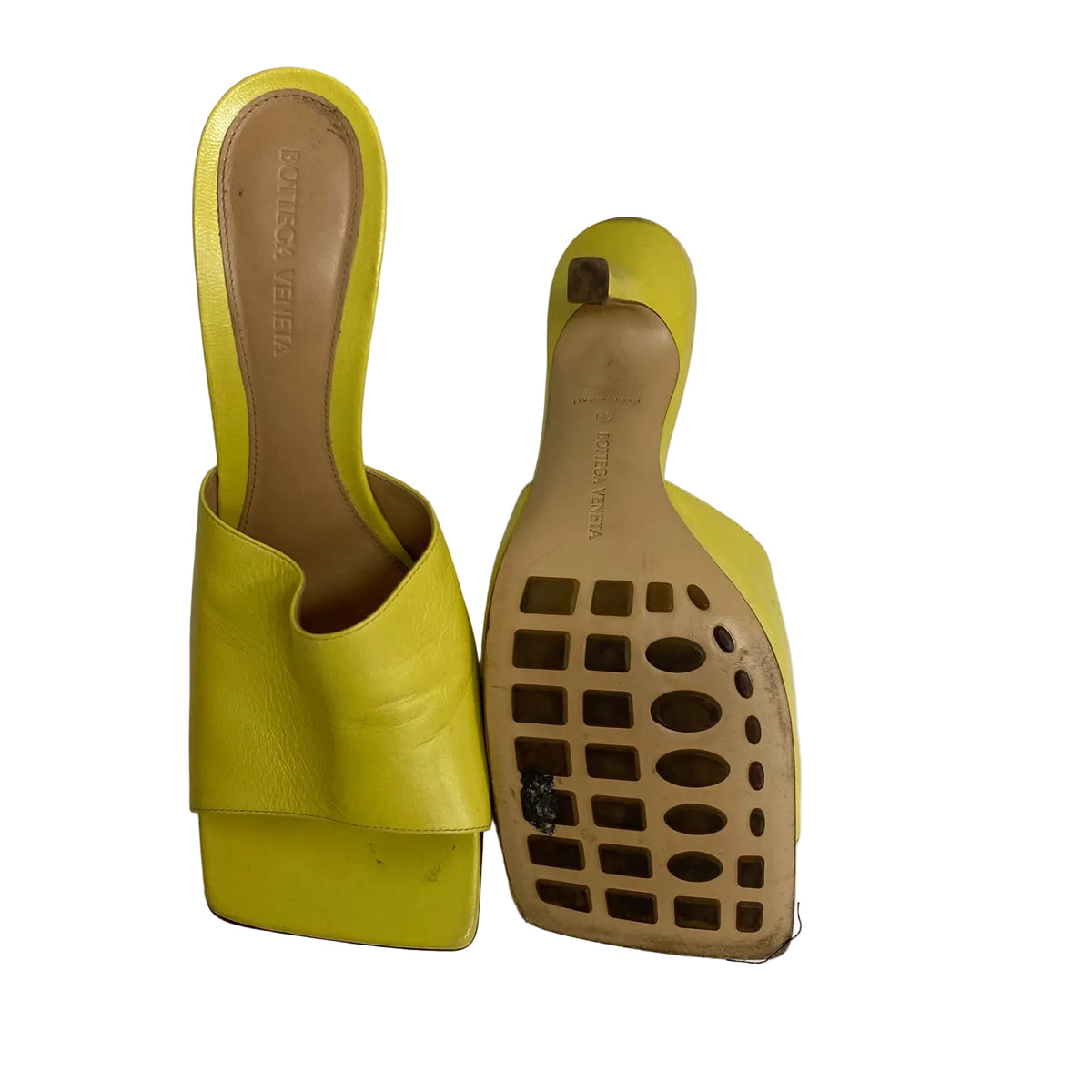 Mule Bottega Veneta Amarelo Tam 38 BR