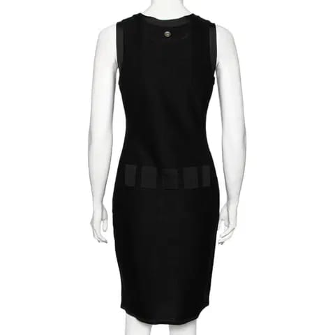 Vestido Chanel Tons de Preto Tam 38 BR