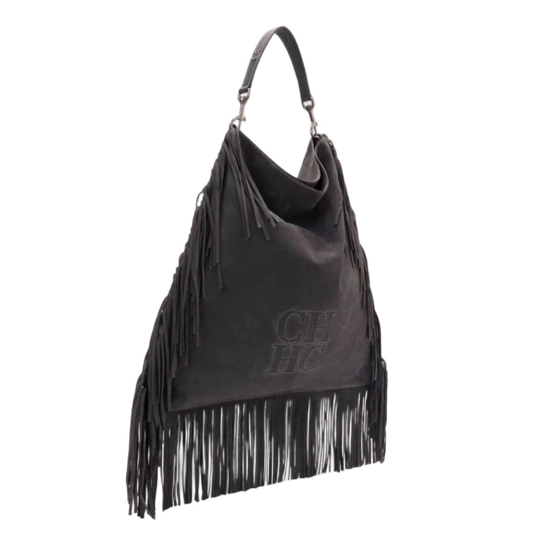 Bolsa Carolina Herrera Poncho Cinza