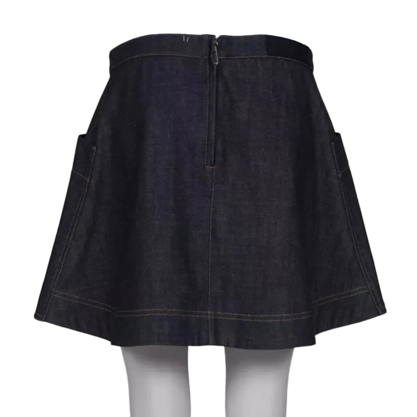 Saia Dior Jeans Pedraria Tam 34 Br