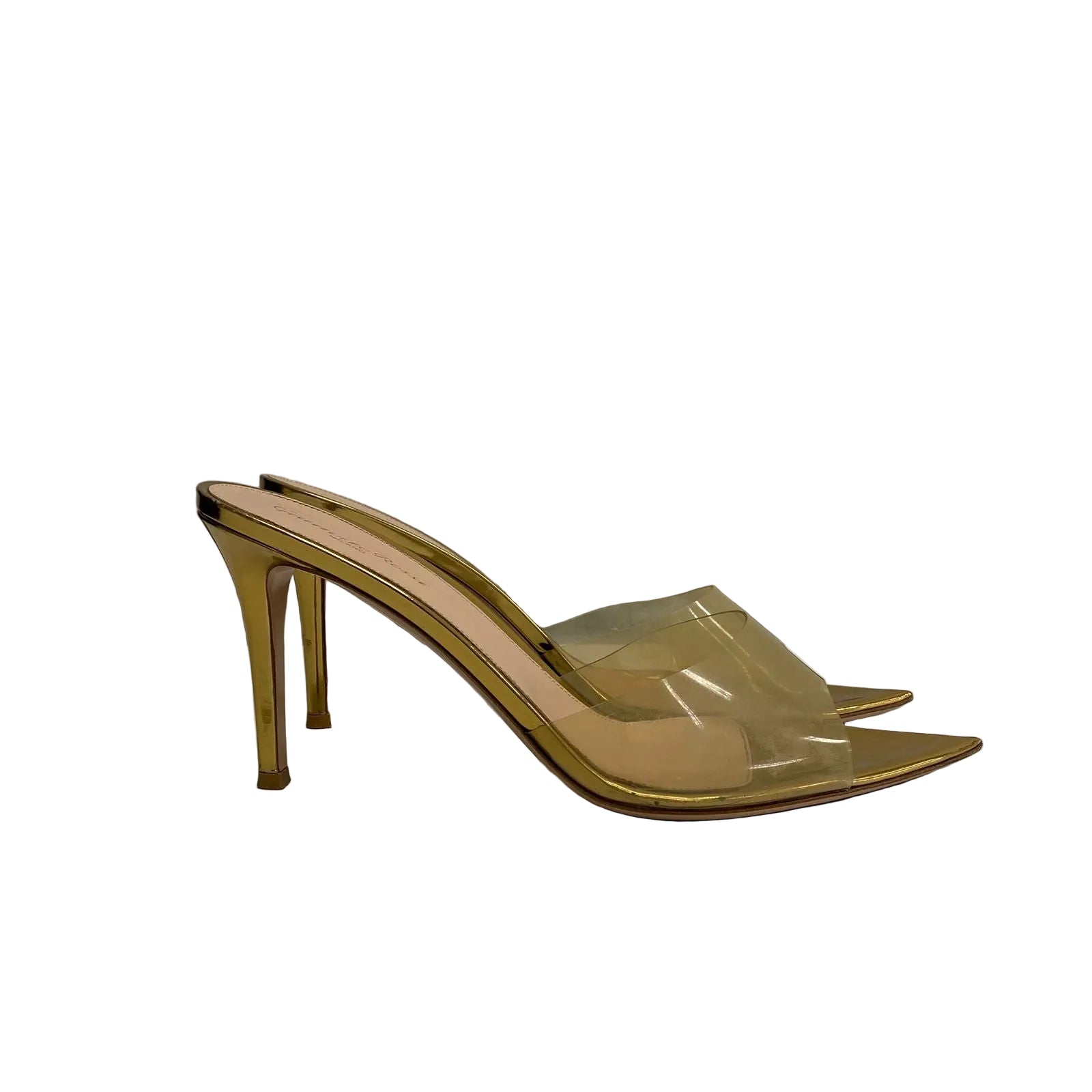 Design . Sapato Gianvito Rossi Dourado Tam 40 Br