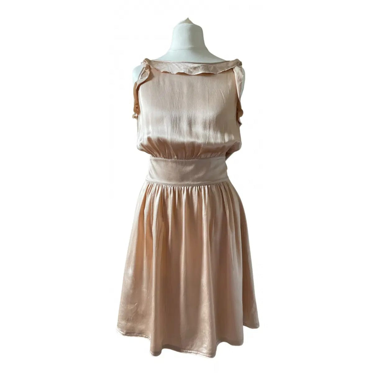 Vestido MIU MIU Cetim Rose Tam 38 BR