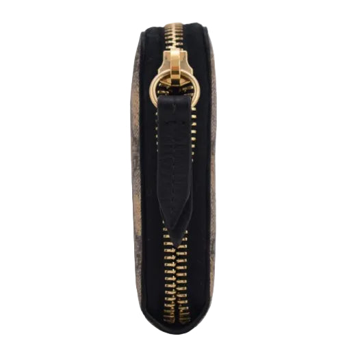 Carteira Gucci GG Supreme Bees Zip Around Marrom