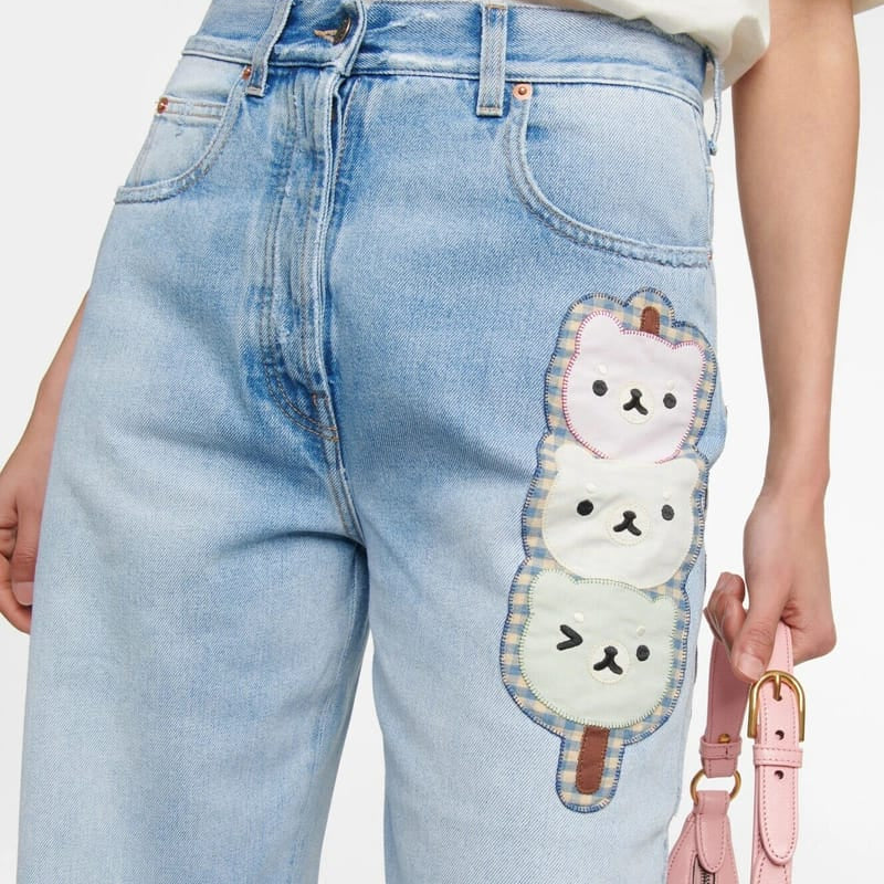 Calça Gucci Jeans Azul Claro Tam 36 Br