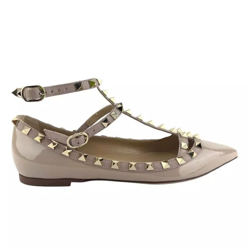 Sapatilha Valentino Rockstud Nude Tam 37 Br