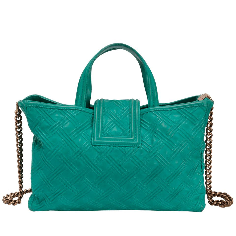 Bolsa Chanel Retro Girl Turquesa