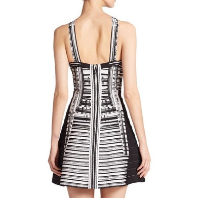 Vestido Herve Leger Curto Preto e Branco TAm PP BR