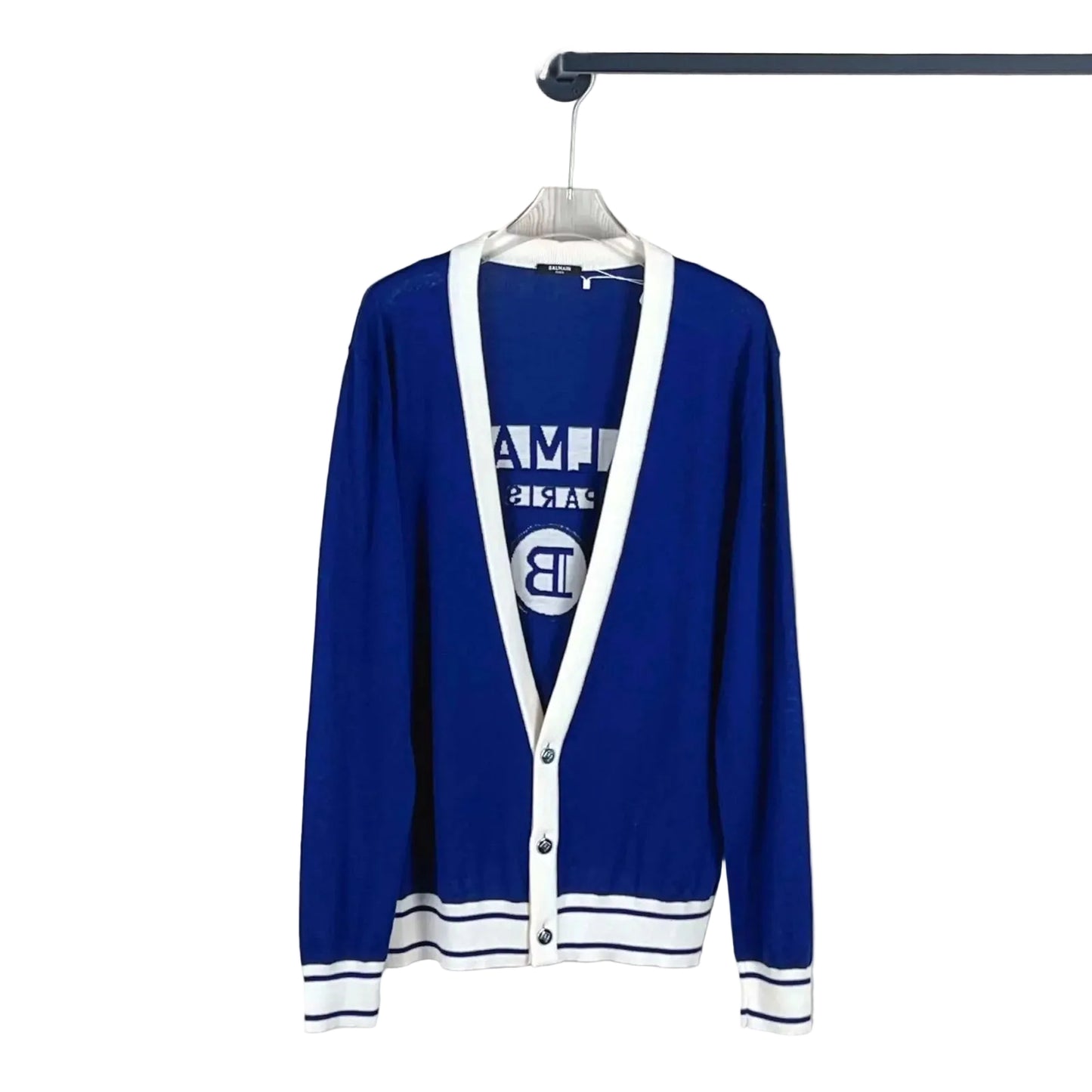 Cardigan Balmain Azul Tam G