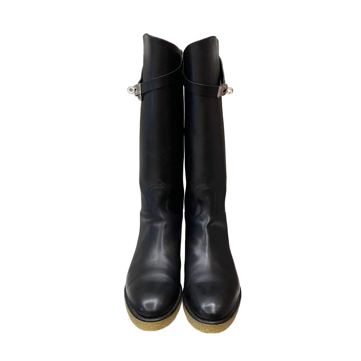 Bota Hermés Preta Tam 37 BR
