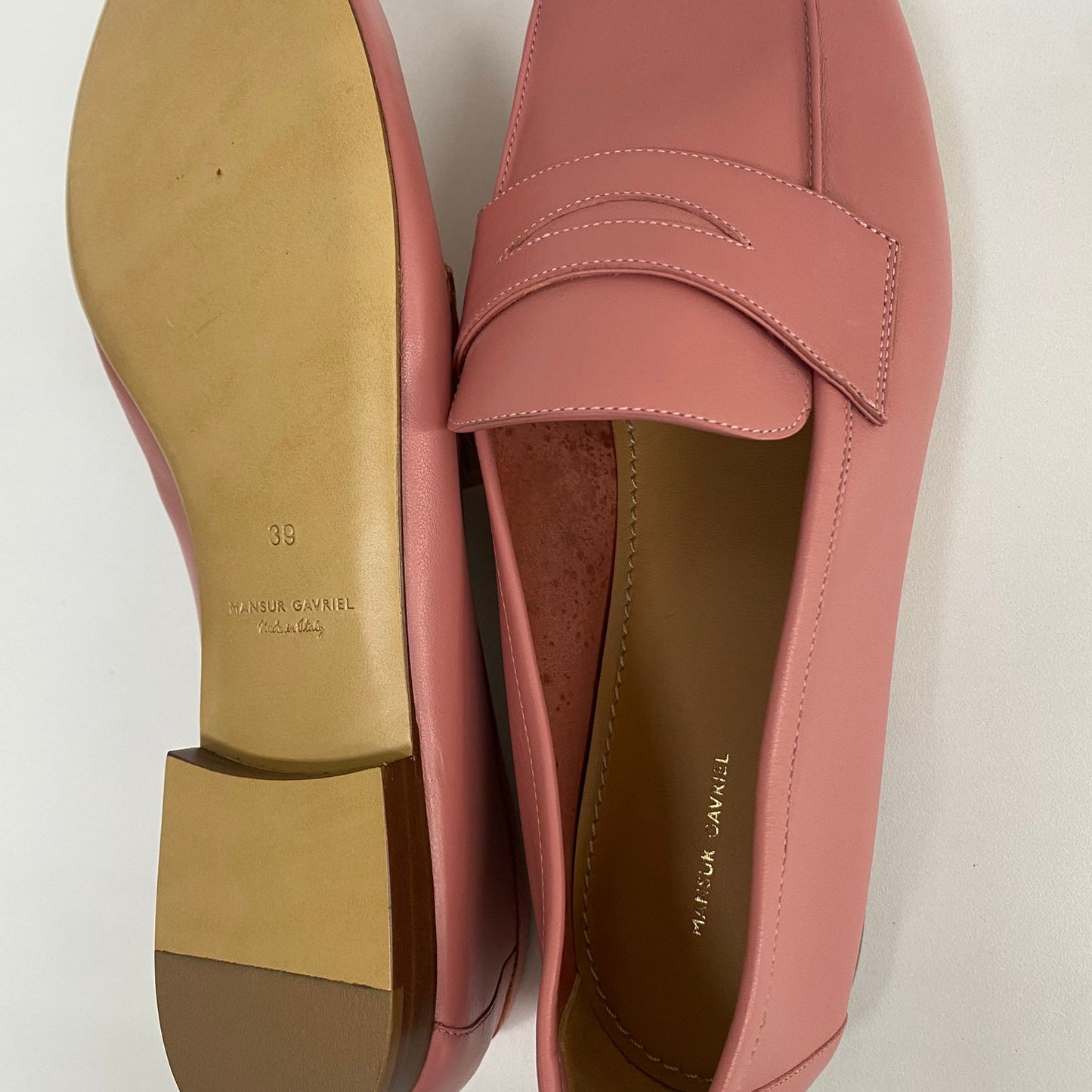 Loafer Mansur Gavriel Rosa Tam 37 Br