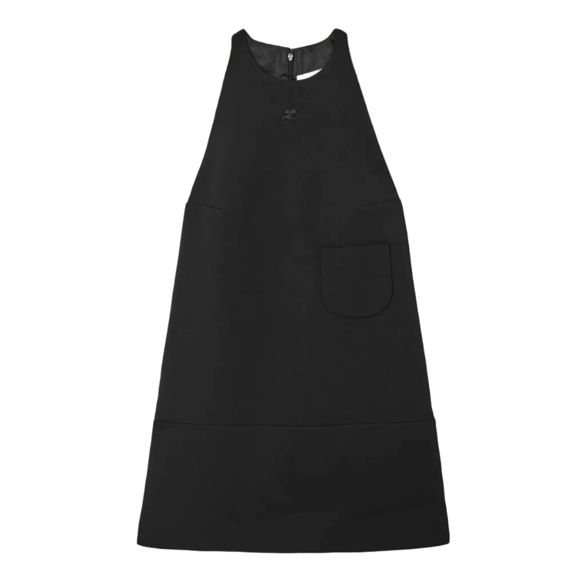 Vestido Courreges Curto Preto Tam 38 Br