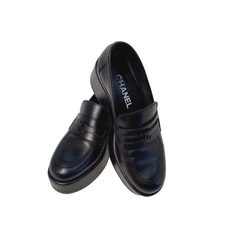 Mocassim Chanel Preto Tam 37,5 Br