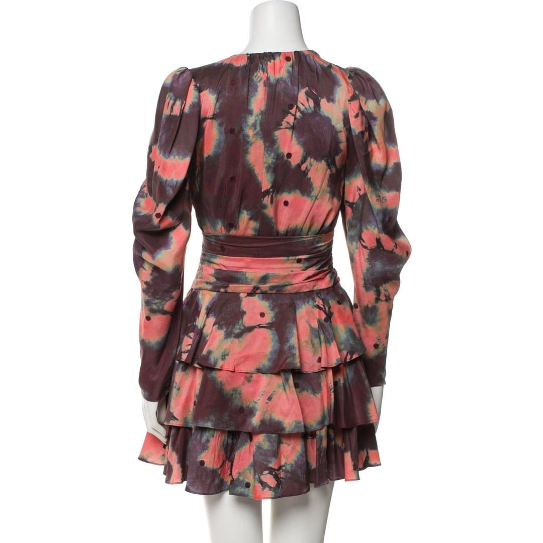 Vestido Ulla Johnson Rosa Manga Bufante Tam 34 BR