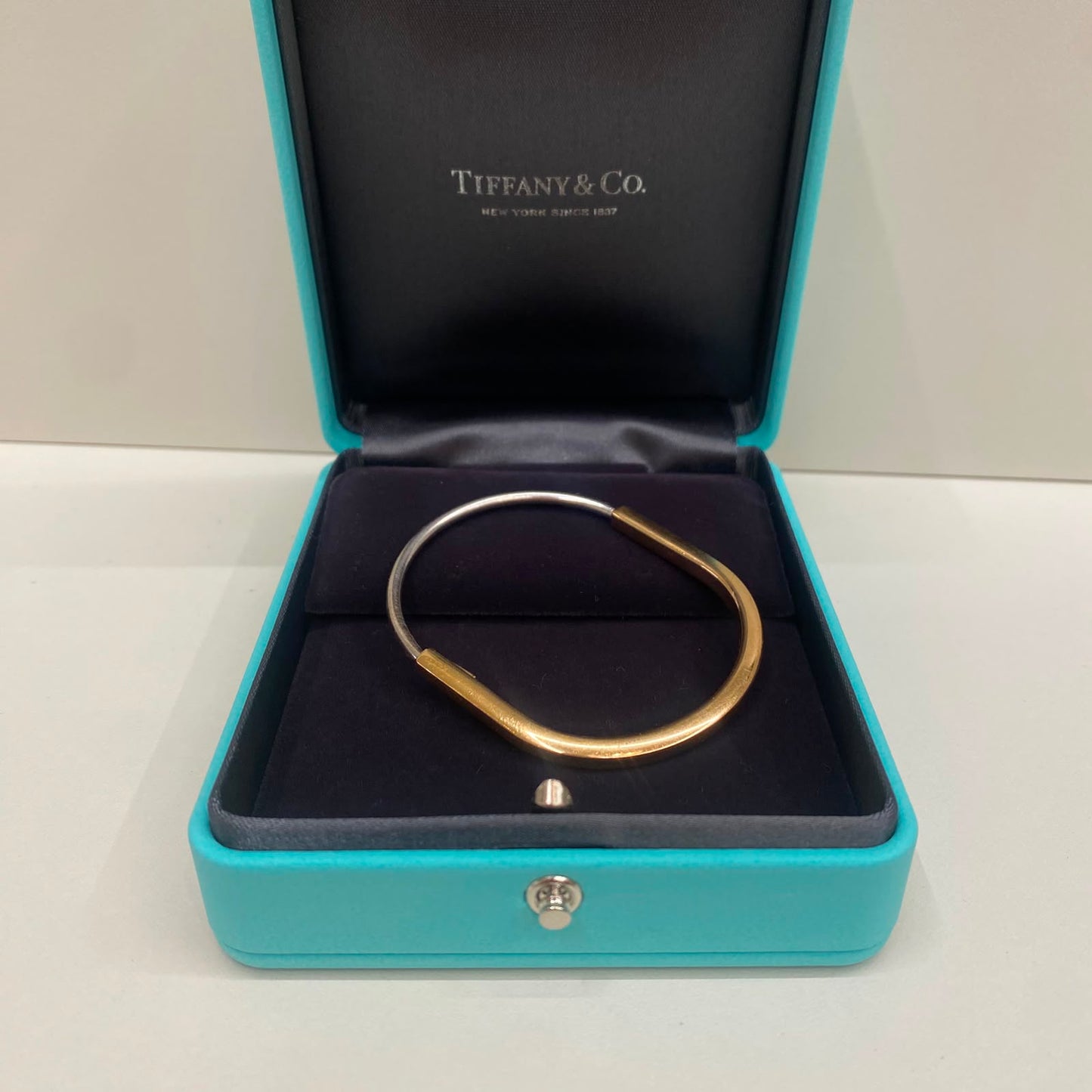 Pulseira Tiffany Lock Ouro Amarelo e Branco