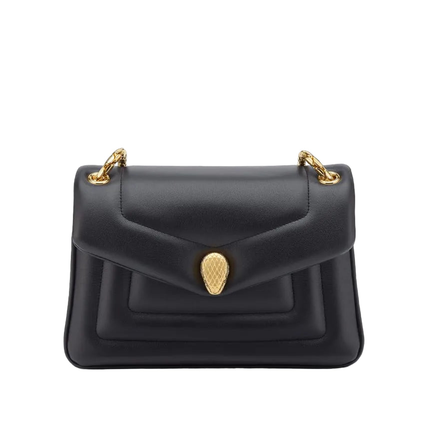 Bolsa Bulgari Serpenti Forever Preta Pequena