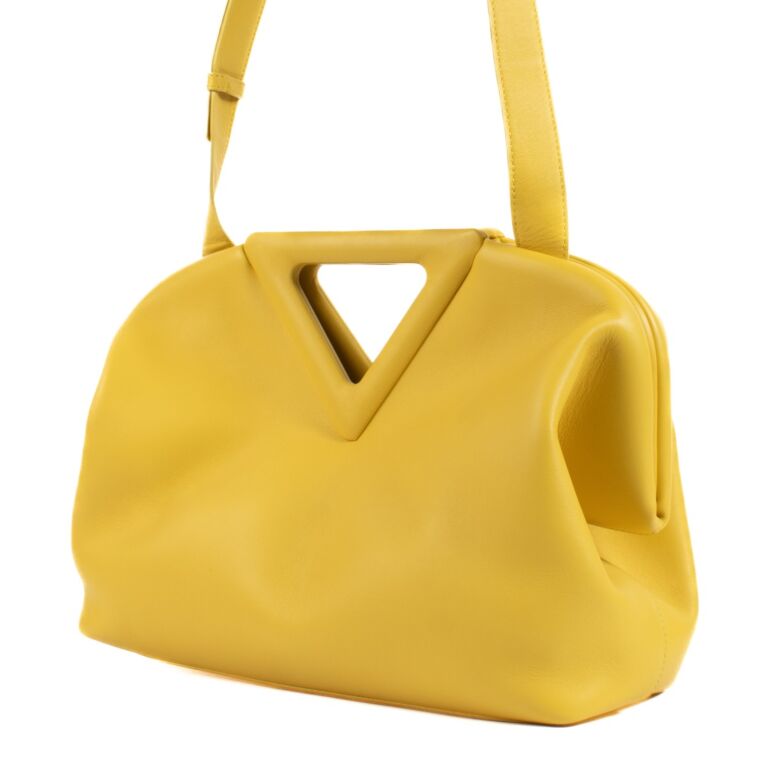 Bolsa Bottega Veneta Small Point Amarela