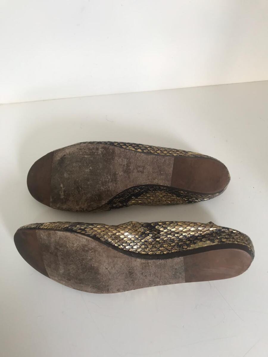 Sapatilha Lanvin dourada, sola 40