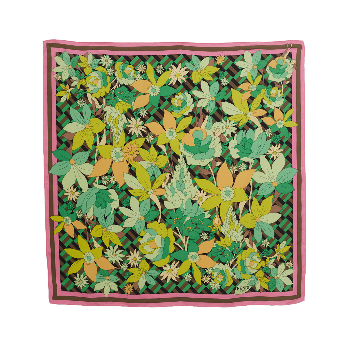 Lenço Fendi Estampa Floral